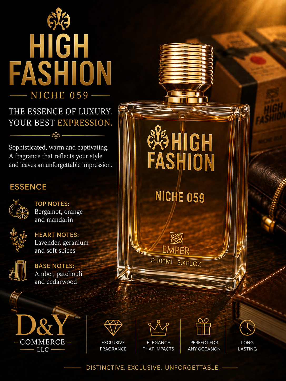 High Fashion Niche 059 by Emper 3.4Floz 100ml